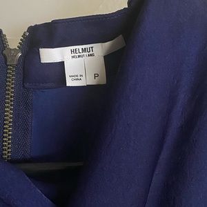 Hemut lang top in cobalt blue petite